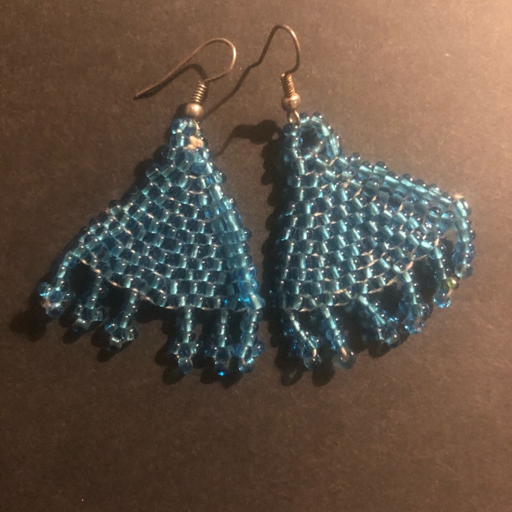 Handmade Turquoise Colored Earrings